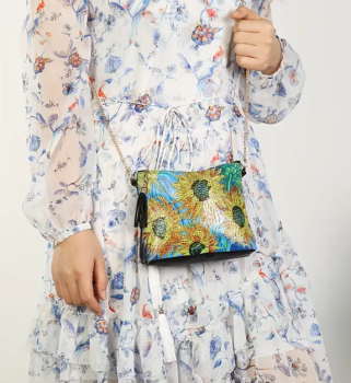 Diamond Painting 5D DIY Diamond Painting Handtasche -Sonnenblumenbild